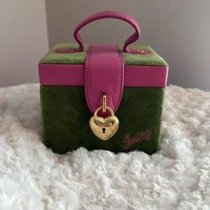 Juicy Couture Green and Pink Box Bag